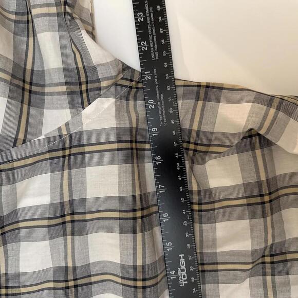 Men’s Jared Lang Button Down Plaid Shirt Size Medium - Picture 4 of 6